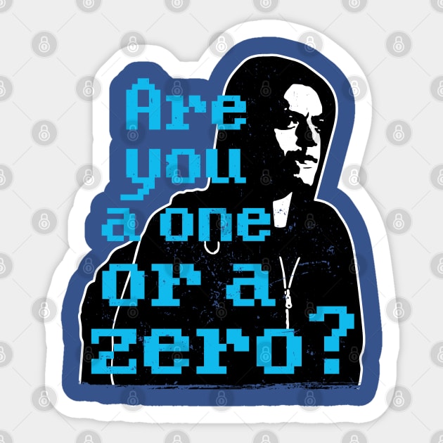 Mr. Robot "Are You A One Or A Zero?" Elliot Alderson Sticker by CultureClashClothing